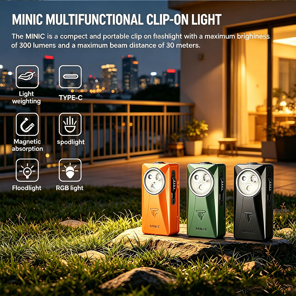 Trustfire MINIC ไฟฉาย EDC ความ - Edc Carry Clip บทวิจารณ์และราคา