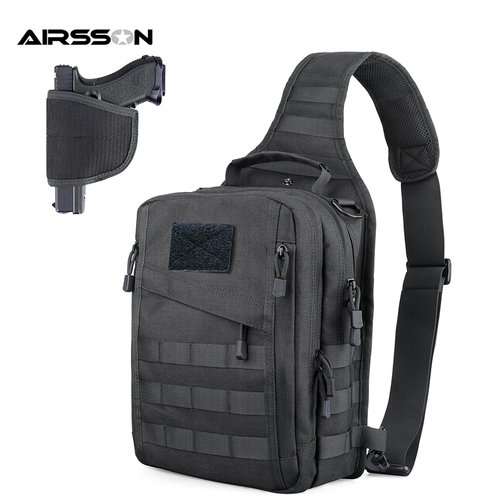 กระเป๋าเป้สะพายหลังสลิงยุทธวิธ - Edc Concealed Carry Sling Bag บทวิจารณ์และราคา