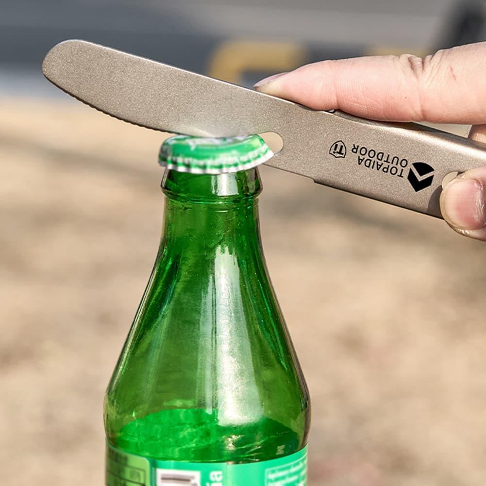 ชุดช้อนส้อมมีดไทเทเนียม 3-in-1 - Edc Everyday Carry Knives บทวิจารณ์และราคา